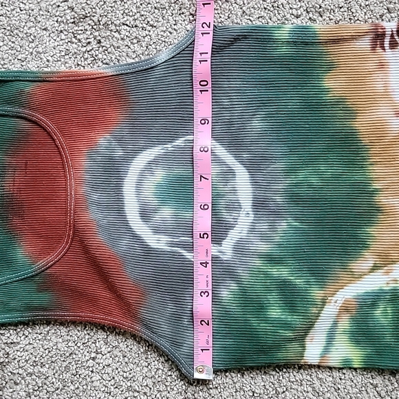 Whimsigoth Earth Tone Autumn Tie Dye Tank Top - Picture 8 of 9